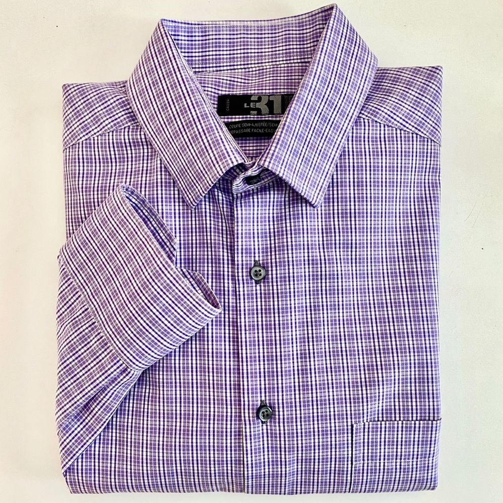 👔 Simons Violet Check Shirt